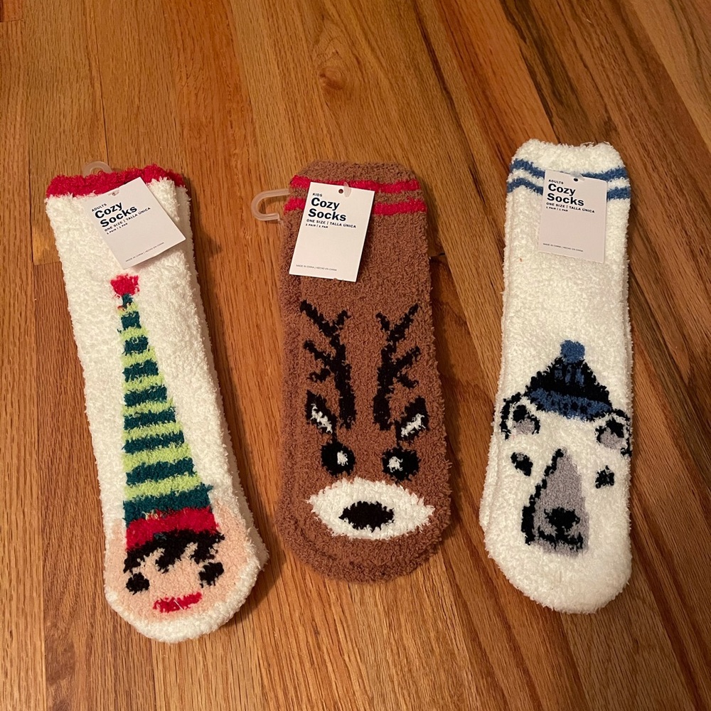 3 Pairs of Fuzzy Socks